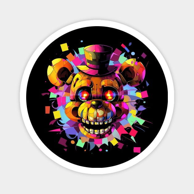 freddy fazbear Magnet by sample the dragon